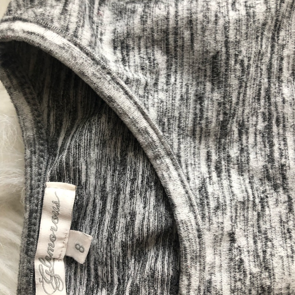 Modcloth size 8 pretty flared heather gray dress